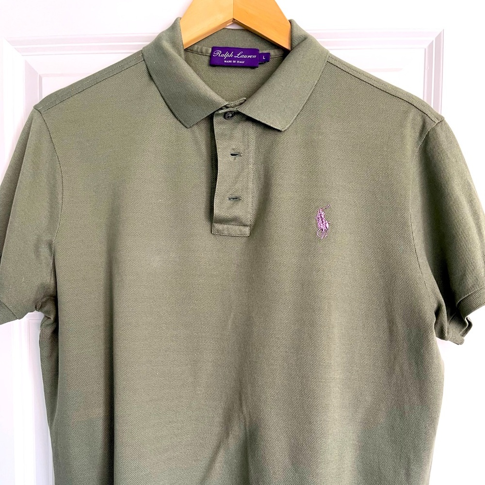 Ralph Lauren Purple Label Polo shirt. Slim fit great color in good condition.